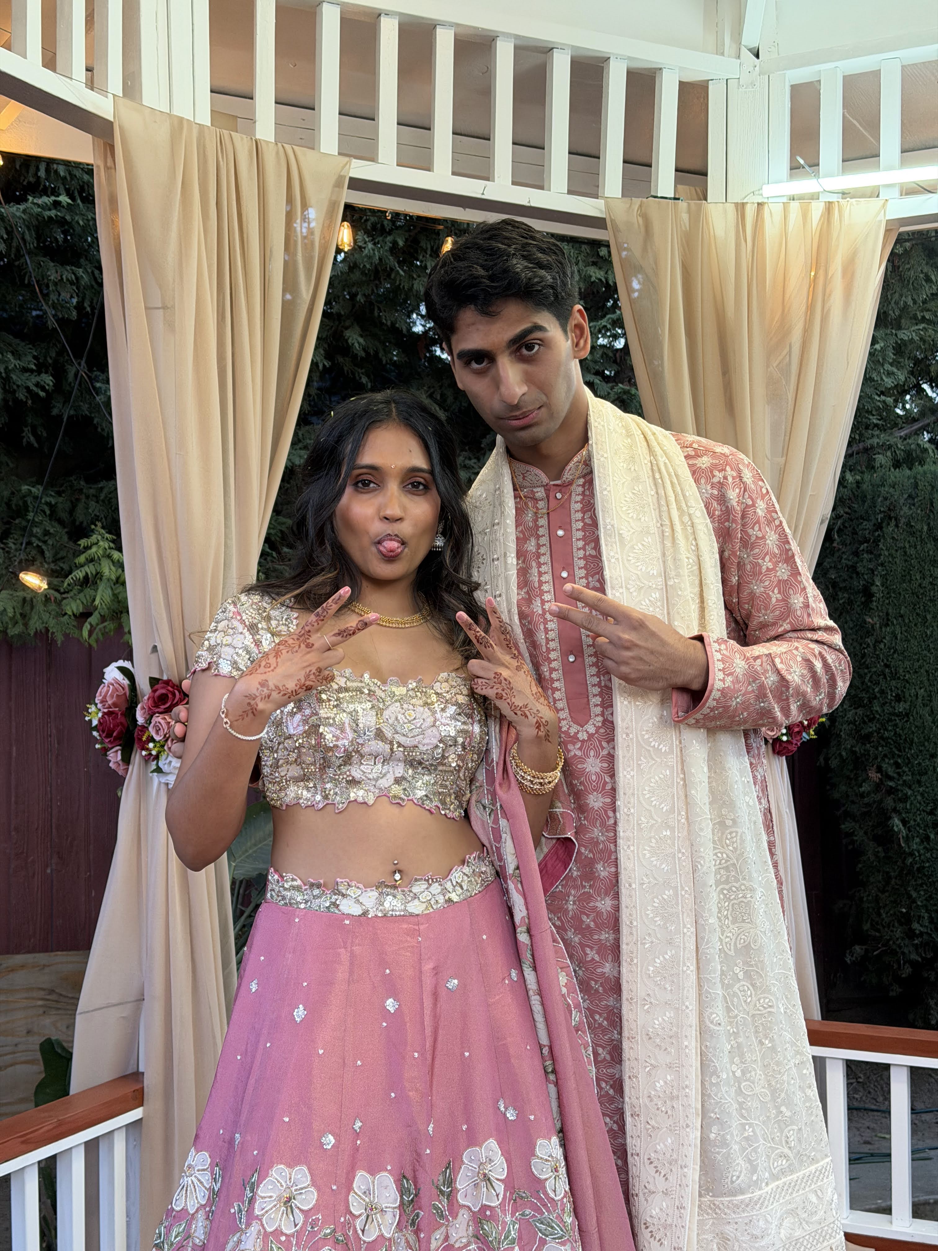 Keerthana and Yagnya after the proposal