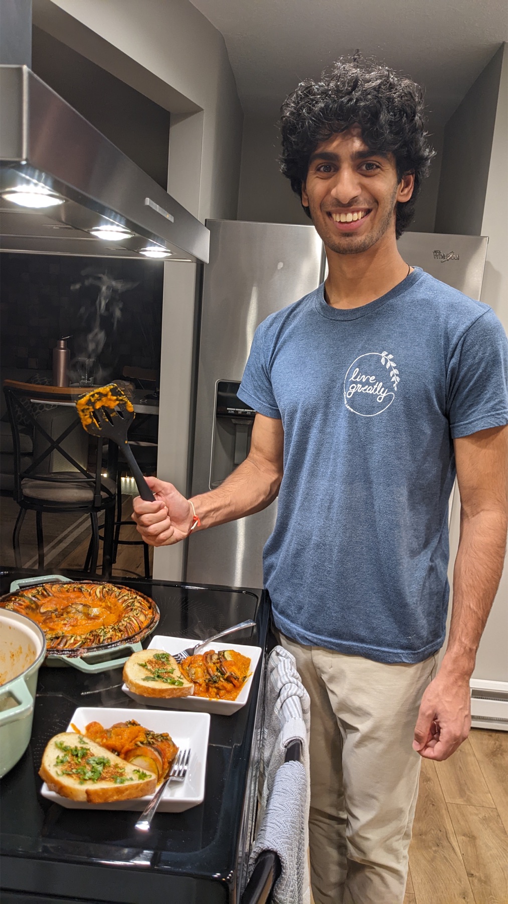 Yagnya cooking dinner