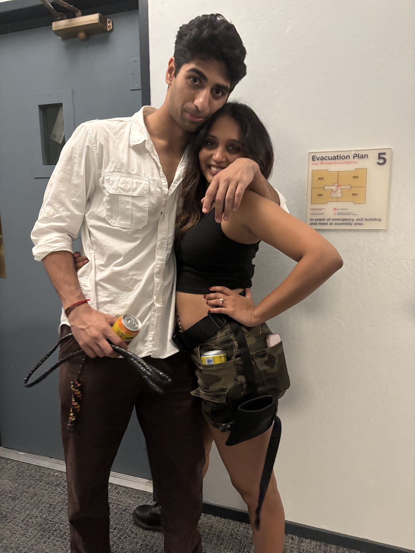 Keerthana and Yagnya in costume